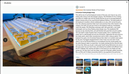 MCHOSE G75 Pro Wireless Mechanical Keyboard 75% Layout Gasket Mounted 5 Layers Dampening RGB Backlit Tri-Mode Hot Swappable