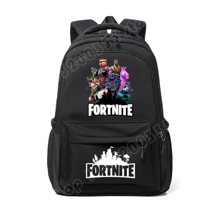 Fortnite-Kinderrucksack, tragbar, mit großem Fassungsvermögen, Schulranzen für Schüler, Schultertasche mit Cartoon-Print, Schulzubehör für Jungen, Geschenk