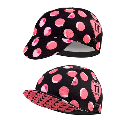 Red Retro Cycling Cap Black Series Most Popular Polyester Cycling Caps Sports Quick Dry Bicycle Hat Men Women Wear Absorb Sweat