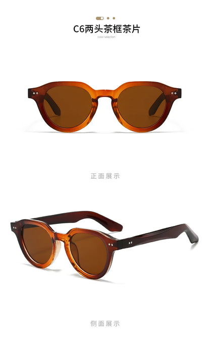 2025 Europe Designer Fashion Sunglasses Men Women Rives Sunset Casual Travel Sun Shades UV400 Suitable Oval Glasses