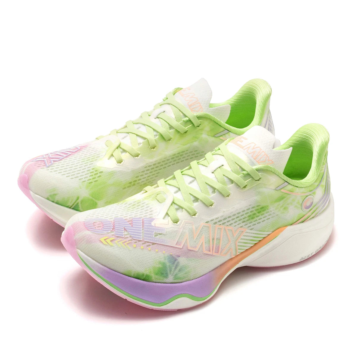 ONEMIX Nylon Carbon Board Marathon Running Racing Shoes, Professional Stable Support, Shock Relief, Ultra-light Rebound Sneakers