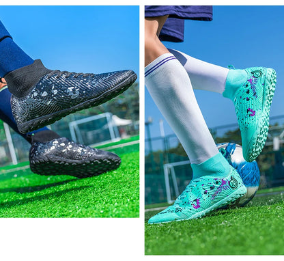 Nouvelles chaussures de football professionnelles pour hommes, chaussures de football antidérapantes, unisexes, respirantes, chaussures de futsal, nouvelles chaussures à crampons, livraison directe, ultralégères