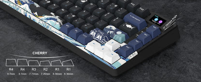 Womier S-K80 75% Keyboard with Color OLED Display Mechanical Gaming Keyboard Hot Swap Keyboard Gasket Mount RGB Custom Keyboard