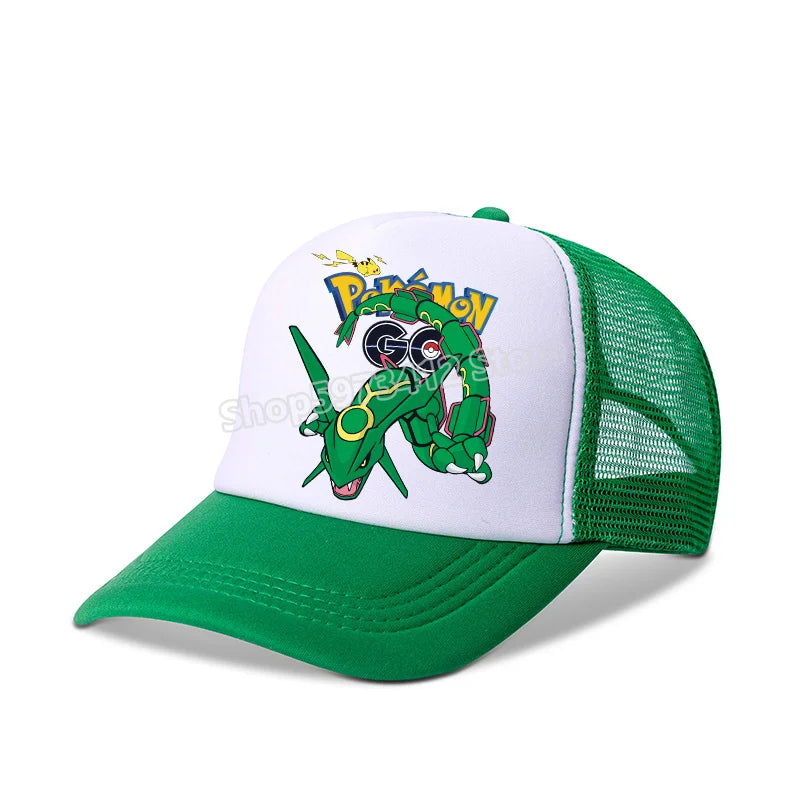 Pokemons Baseball Cap Pikachu Charizard Gengar Anime Peaked Hat Kid Adult Summer Outdoor Sport Hats Boy Casual Fashion Cap Gift
