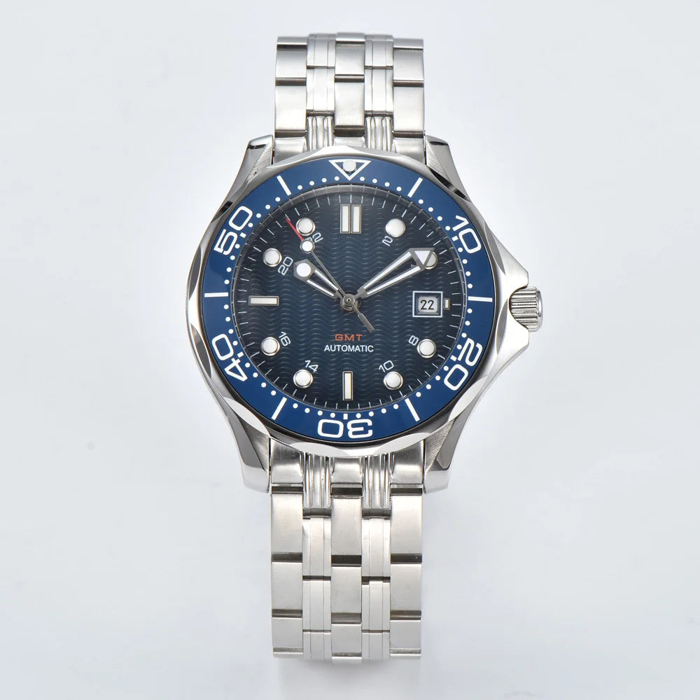 Men's Automatic Mechanical Watch 41mm Stainless Steel Waterproof Case Ceramic Bezel Men's Fashion Business Watch