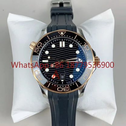 2026 High Quality Men's 904l Stainless Steel Automatic Mechanical 42mm Ceramic Watch Ring Watches Customized