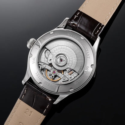 Sugess Watch of Men Moonphase ST2528 Movement Automatic Mechanical Wristwatches Waterproof Sapphire Crystal Titanium Dial S401