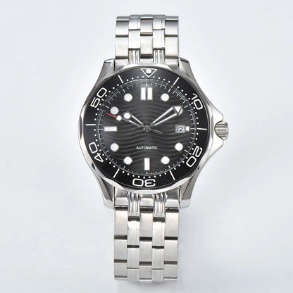 Men's Automatic Mechanical Watch 41mm Stainless Steel Waterproof Case Ceramic Bezel Men's Fashion Business Watch