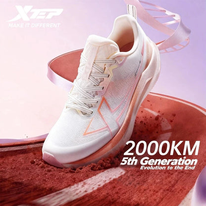 Xtep 2000km 5.0 Running Shoes Women Resistant Durable Combat Wear Resistant Lightweight Sneakers New Arrival 874118110024