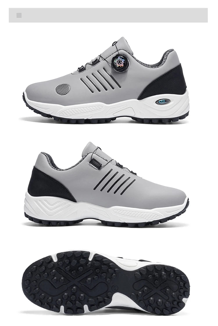 Chaussures de sport sans lacets pour hommes, avec amorti d'air, antichoc, antidérapantes, pour le golf, l'entraînement en extérieur, les trajets professionnels, chaussures polyvalentes pour hommes 9