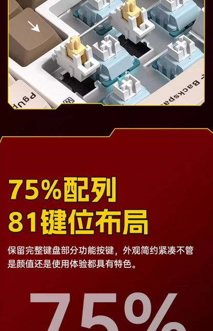 Leobog Hi75C Hi75 Hi75C Pro Aluminum Wireless Custom Mechanical Keyboard Kit Gaming Bluetooth 2.4G Wired Hotswap Gamer Keyboard