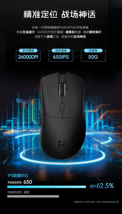Metaphyuni Metapanda P1 Draadloze Muis P1 Pro Max Paw3395L Lage Latentie Lichtgewicht E-sports Gamingmuis Ergonomisch Pc-gamercadeau