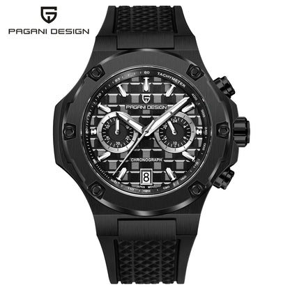 PAGANI DESIGN muški kvarcni satovi – luksuzni sportski kronograf, vodootporan, s luminescentnim kazaljkama i safirnim kristalom s antirefleksivnim premazom