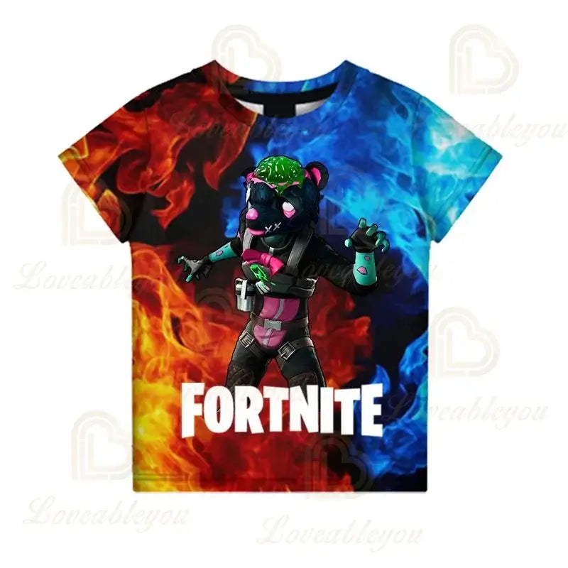 Battle Royale T-shirt Fortnite Victory T Shirt Kids Tops Girls Boys Clothes Harajuku Tees Children 3D 2025 NEW DESIGN