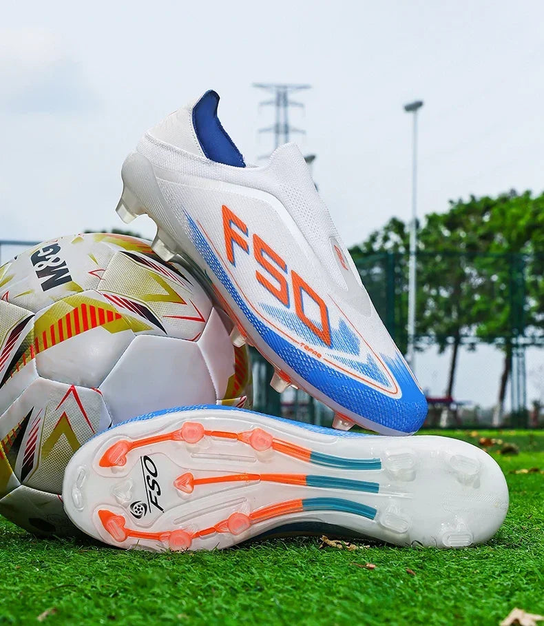 New Men Soccer Shoes Football Boots Non-Slip Boys Sneakers Hot-selling Grass Cleats High-quality Match Outdoor High-top Light