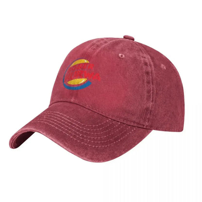 Casquette de baseball Burger King inspirée du mème « Bober Kurwa » – Casquettes en denim vieilli – Style vintage – Activités de plein air – Casquette souple non structurée
