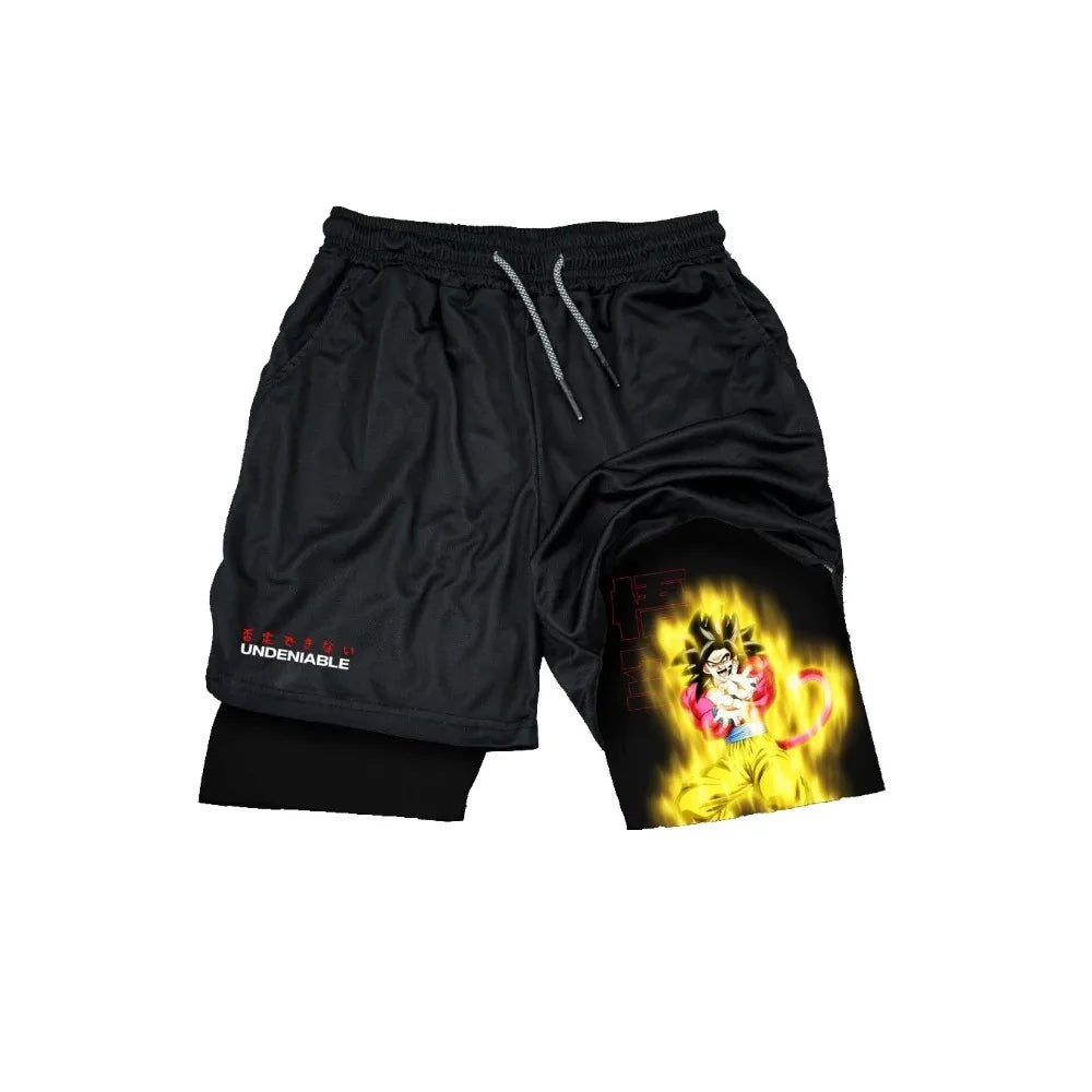 Unisex Dragon Ball Frieza 2026 New Summer Hot Harajuku Anime Printed Loose Sport Speed Dry Double Layer Shorts