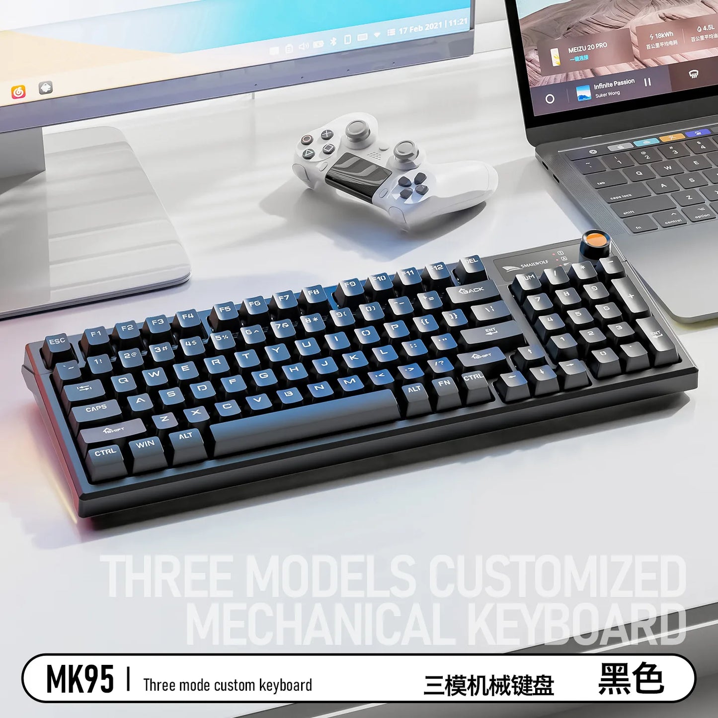 Spanish Mechanical Keyboard Spanish Russian Arabic Korean Thai Gaming Keyboard 95 Key Layout Backlight Type C With Numpad SK15