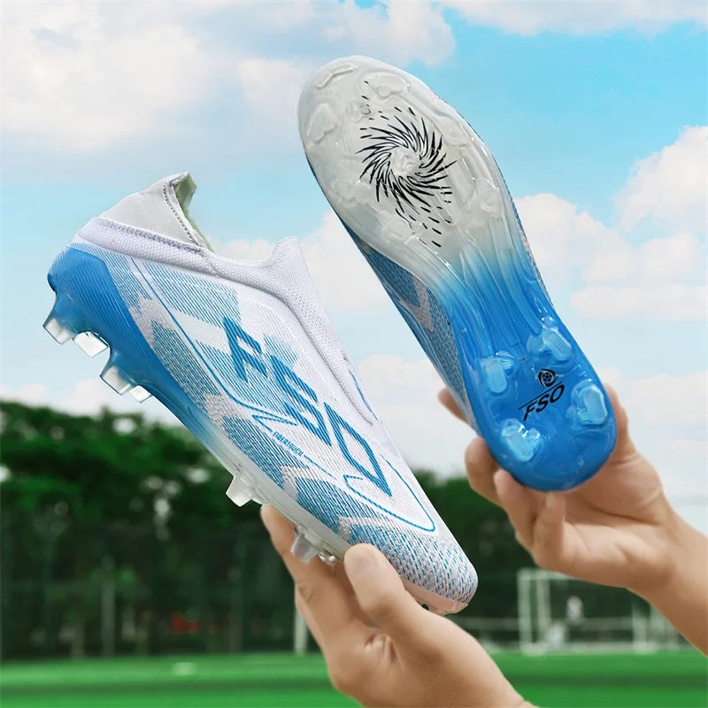 Nouvelles chaussures de football pour hommes, crampons de football sur gazon, chaussures de football pour adultes, crampons de futsal, crampons de sport confortables, antidérapants, ultra-légers, pour entraînement en s