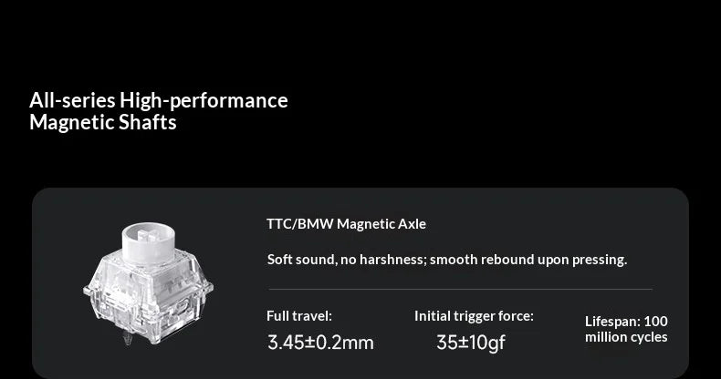 MCHOSE Ace 68 Hall Effect Magnetic Switch Gaming Keyboard Topographic Keycaps Customized TTC Uranus Magnetic Switch eSports