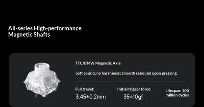 MCHOSE Ace 68 Hall Effect Magnetic Switch Gaming Keyboard Topographic Keycaps Customized TTC Uranus Magnetic Switch eSports