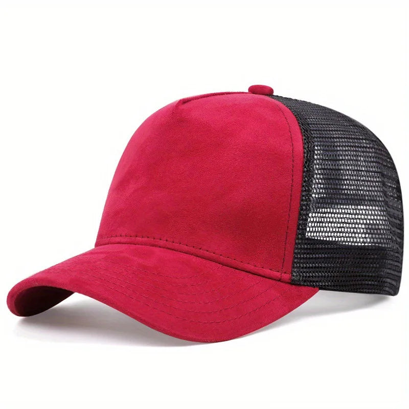 New Summer Mesh Baseball Cap Women Men Letter Patch Snapback Hat Casual Breathable Unisex Street Hip Hop Trucker Caps