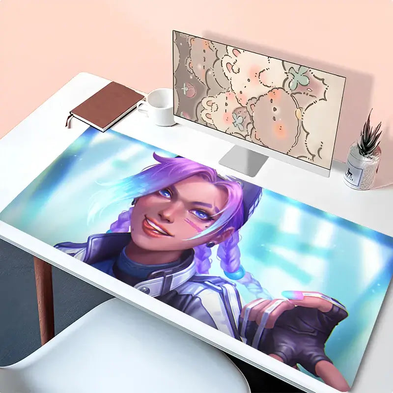 Mousepad Laptop Anime Mouse Pad Office Accessories PC Keyboard Pad Rubber Cup Mat Soft Mouse Mat Large Overwatch Sombra Desk Mat