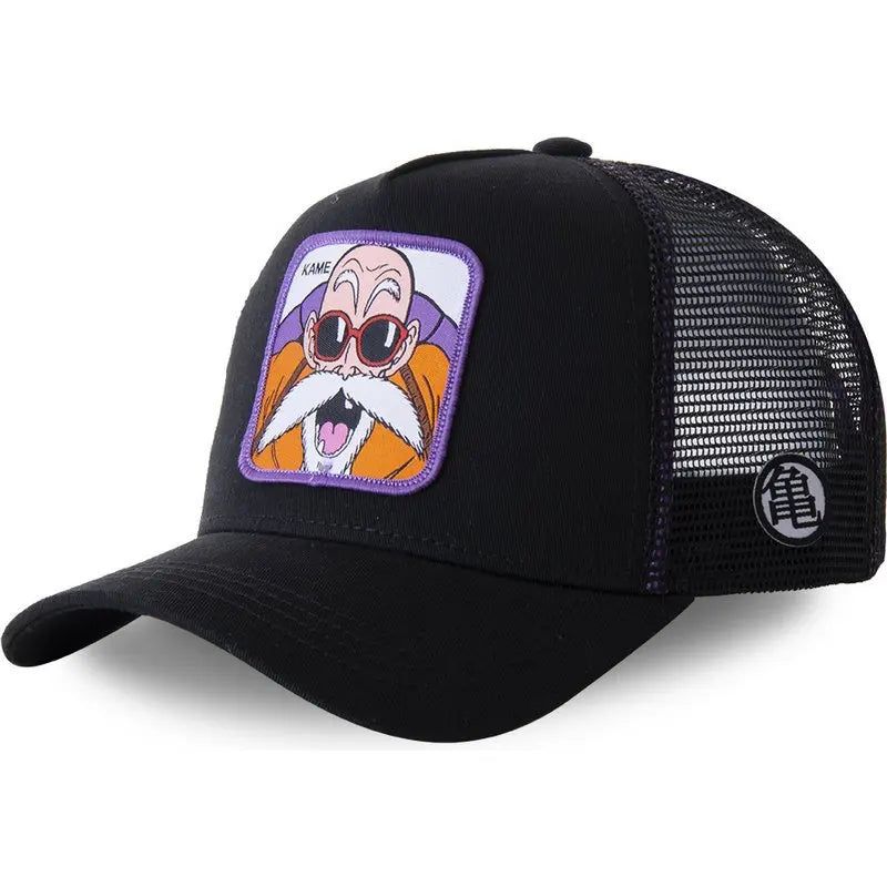 Casquette Dragon Ball Son Goku pour l'été, casquette de voyage à visière, casquette pour homme brodée, style hip-hop en maille, visière pare-soleil, casquette de baseball, sport de plein air