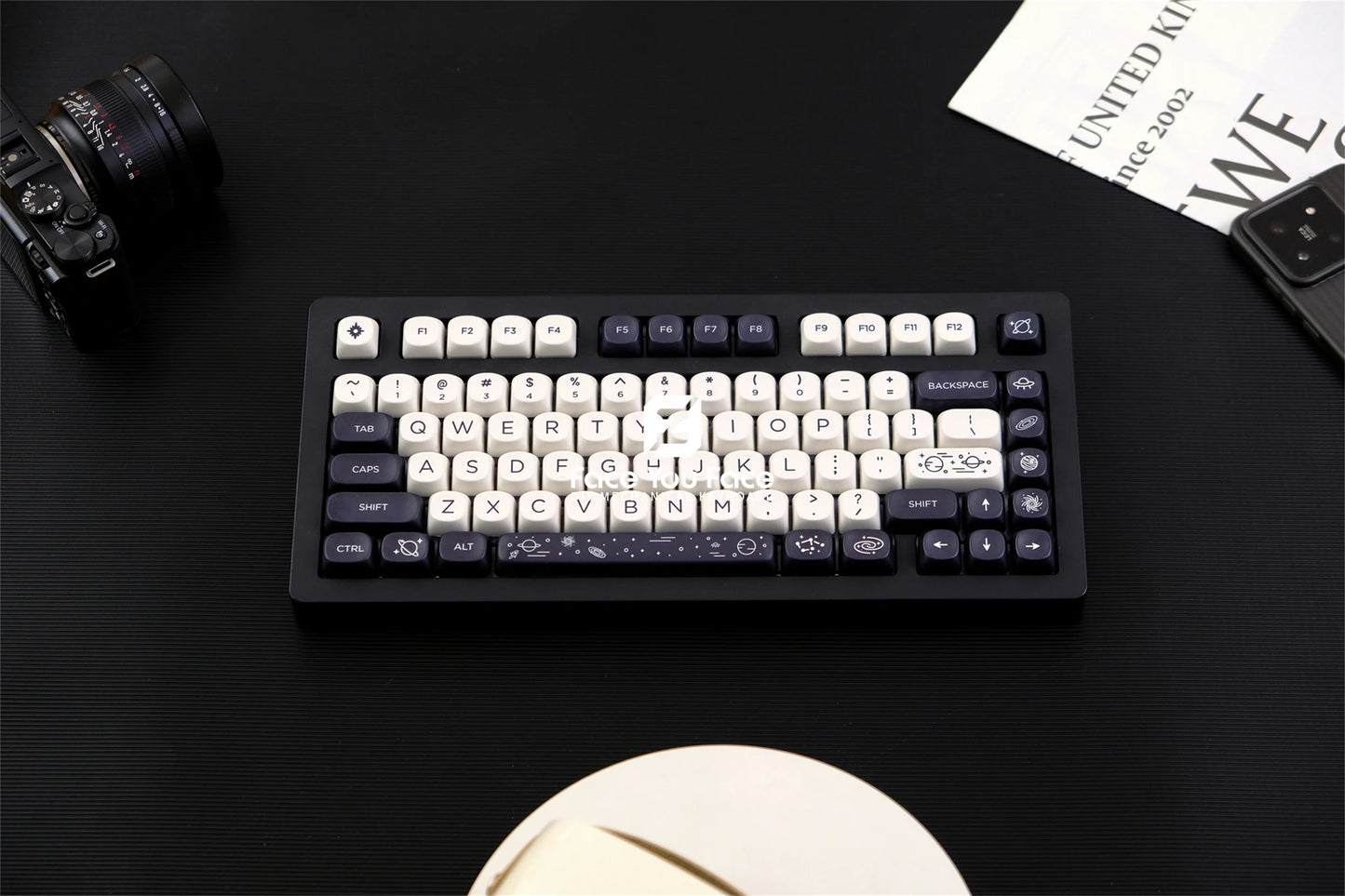 Galaxy Theme Key Cap 129 Keys GMK MOA Profile DYE-SUB PBT Keycap with 1.75U 2U Shift for MX Switch Mechanical Keyboard