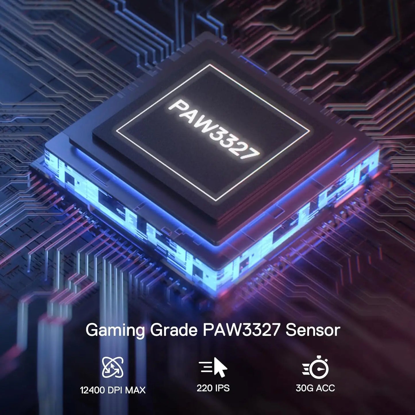 Redragon M724 kabelgebundene 42G ultraleichte Gaming-Maus mit optischem Sensor, 12,400 Max DPI und 5 programmierbaren Tasten