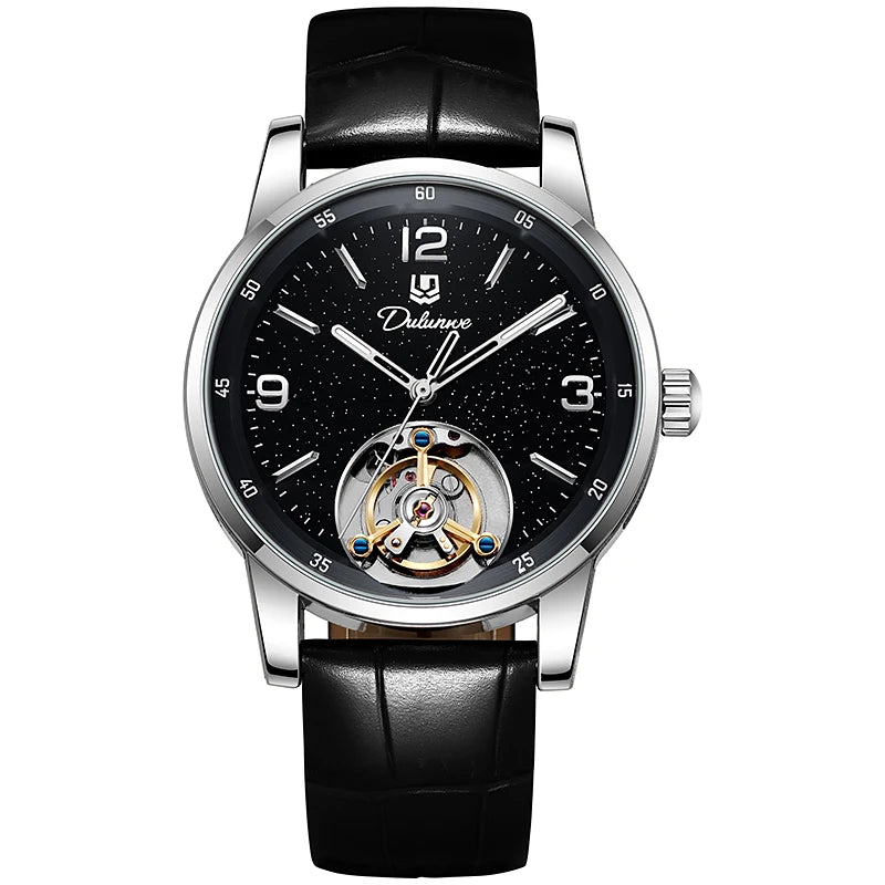 Tourbillon-Herrenuhr, modisch, sportlich, automatisch, mechanisch, wasserdicht – Luxusuhr einer Premium-Marke