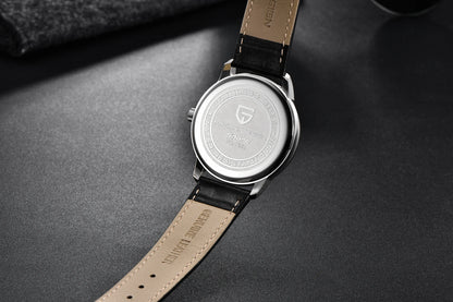 Relógio Casual de Quartzo para Homem PAGANI DESIGN, Luxo Leve, Versátil, Vidro Revestido, Impermeável, Mostrador em Aço Inoxidável e Indicação de Data
