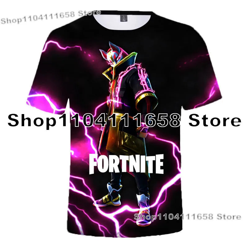Banana Peely T-shirt Women's Tee Kids F-Fortnite T Shirt for 3D Printed Men's Battle Royale Game Summer Tops Birthday Gifts