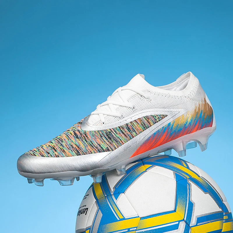 Botas de fútbol para hombre, nuevas, para partido y entrenamiento, calzado de fútbol antideslizante con tacos largos FG, ultraligeras, para exterior, zapatillas, dropshipping