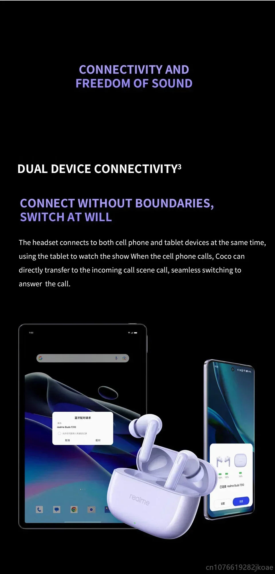 realme Buds T310 Earealme Buds T310 Wireless Earbuds Bluetooth 5.4 – 46dB Active Noise Cancelling HiFi Earphones with Deep Bass & Long Battery Liferphones 46dB Active Noise Cancelling HiFi Wireless Headphones Bluetooth 5.4 Game Music Headset Long Standby