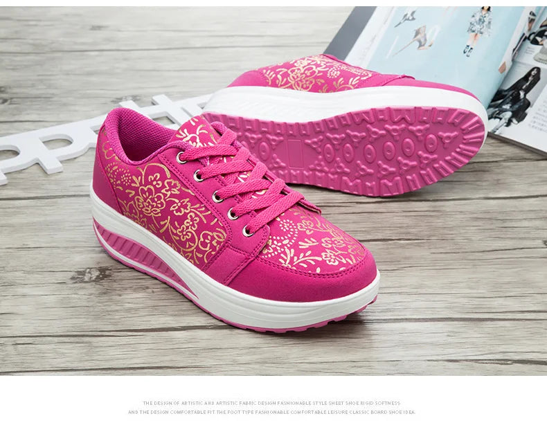 Læder-casualsneakers til kvinder, moderigtige og komfortable platform-vandresko, kilehæl-mokkasiner, åndbare loafers, Zapatos De Mujer