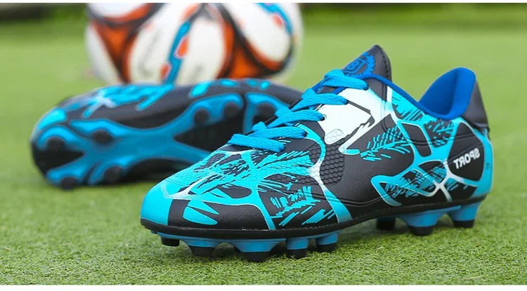 Children Soccer Shoes Sports Society Field Boy Football Shoes Futsal Fast Indoor Sneakers Original Ankle Cleats Football Boots