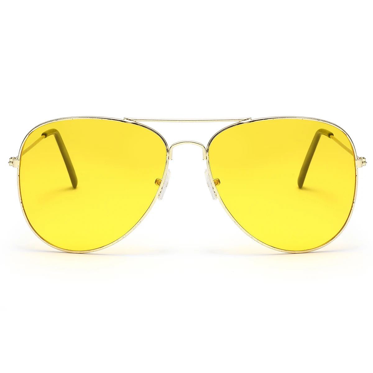 2 PCS Classic Aviator Sunglasses Gold Metal Frame UV100 Protection Trendy Eyewear For Men Women Daily Driving Outdoor Activities