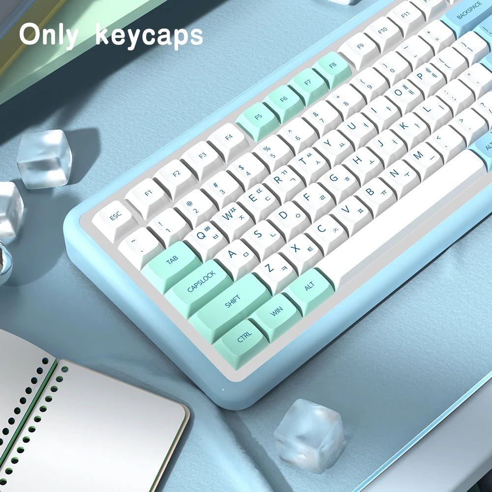 Keycap profilo XDA Iceberg brasiliano coreano giapponese russo spagnolo francese ISO Enter in PBT per tastiera meccanica GK61