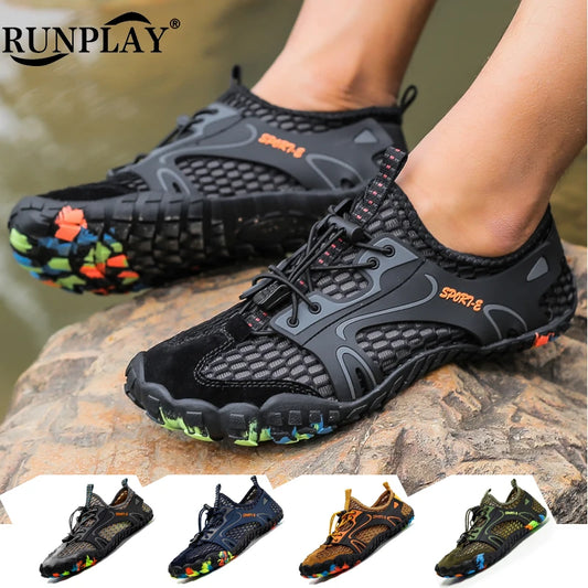 Water Shoes For Men Trekking Hiking Shoes Drainage Beach Aqua Shoe Quick Dry Swim Barefoot Sandal Diving Fishing Surfing Sneaker