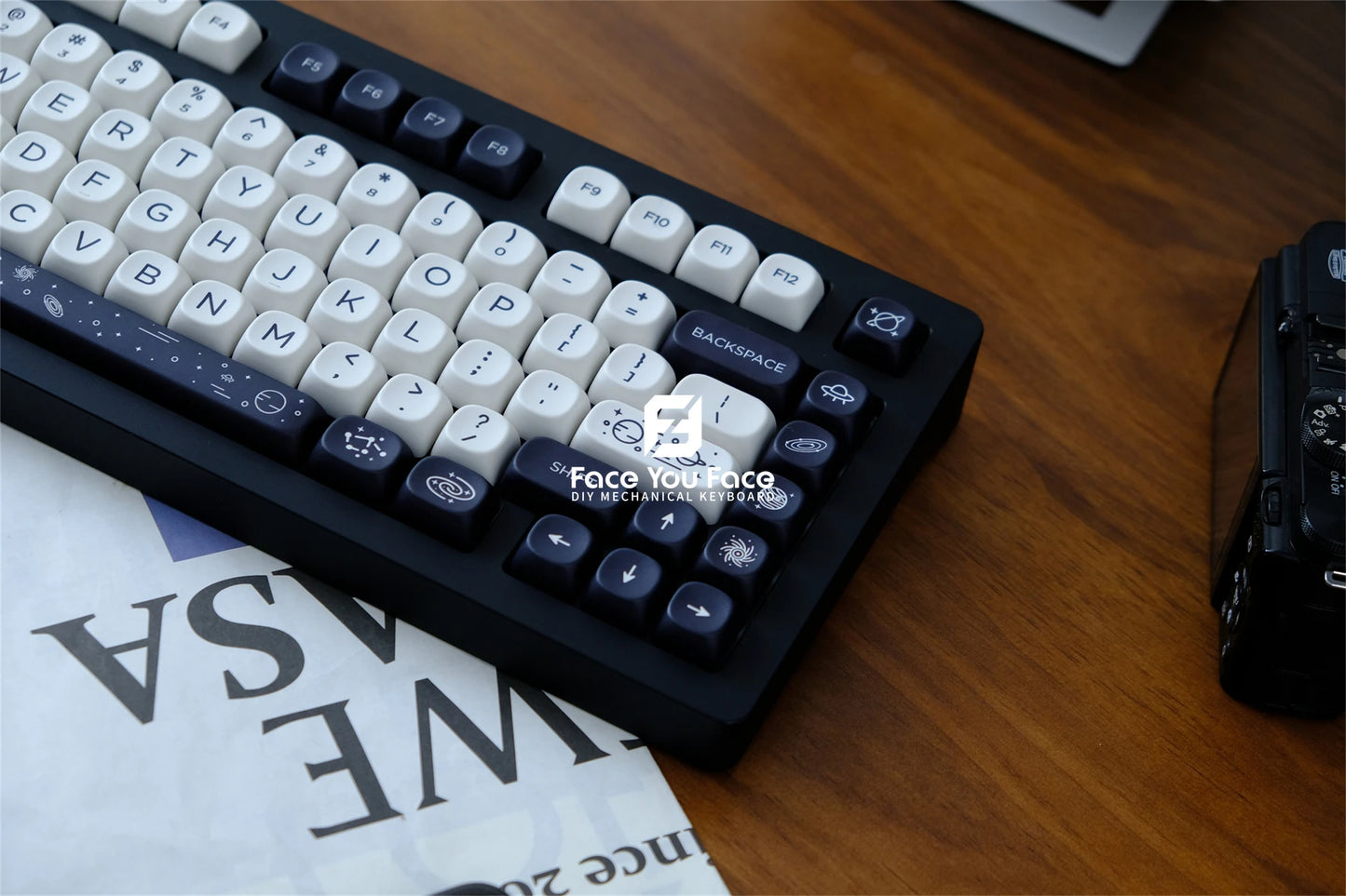 Galaxy Theme Key Cap 129 Keys GMK MOA Profile DYE-SUB PBT Keycap with 1.75U 2U Shift for MX Switch Mechanical Keyboard
