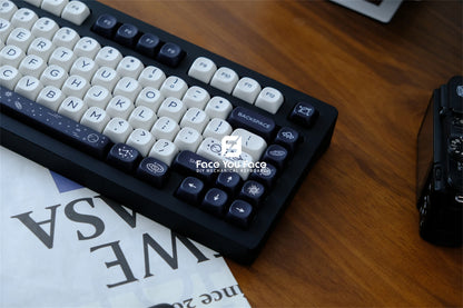 Galaxy Theme Key Cap 129 Keys GMK MOA Profile DYE-SUB PBT Keycap with 1.75U 2U Shift for MX Switch Mechanical Keyboard