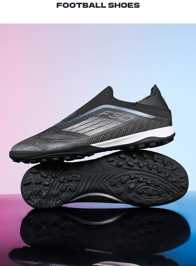 New Men's Football Boots Turf Comfortable Soccer Shoes Sport Fg Grass Cleats Futsal Non Slip Outdoor Adult Ultralight Non-Slip