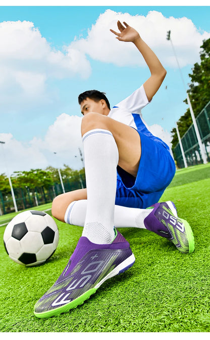 New Men Soccer Shoes Grass Cleats Futsal Comfortable Turf Football Boots Sports Ultralight Fg Non Slip Indoor Adult Non-Slip