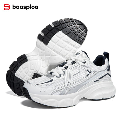 Baasploa Women’s Running Shoes Fashion Lightweight Mesh Non-Slip Jogging Sneakers Female Outdoor Breathable Colorful Casual Shoes