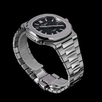 Sugess Men's Watch Automatic Mechanical Wristwatch Miyota 9015 Movement MOP Dial Luminous Waterproof 5bar Bracelet Luxury S466