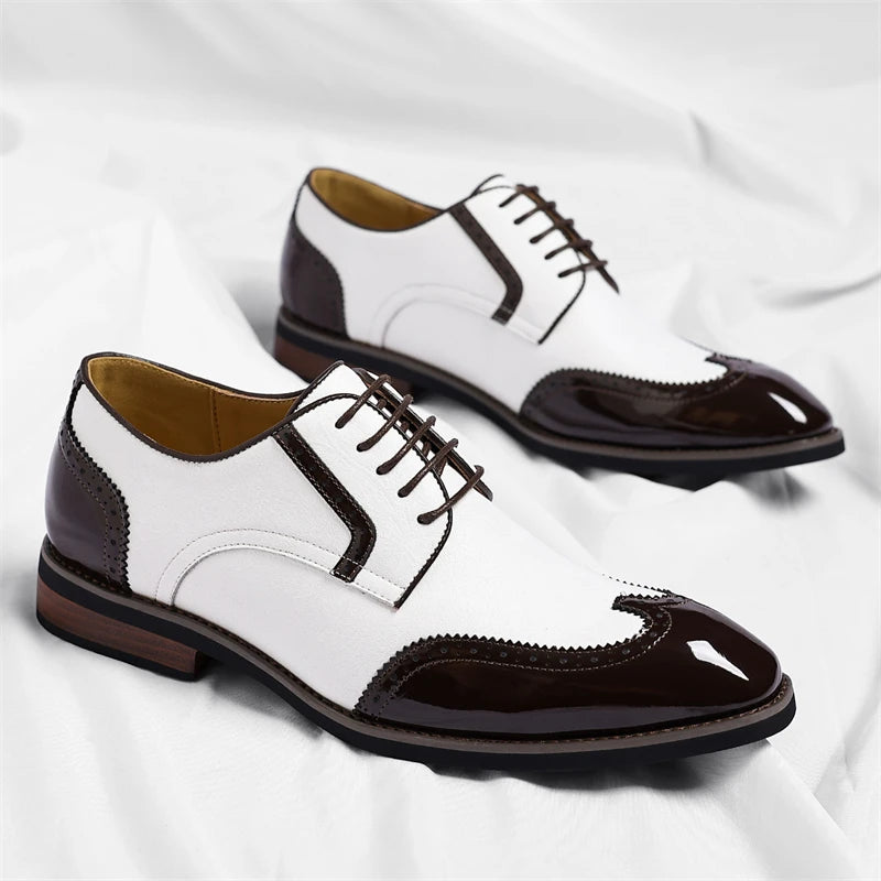 PU Leather Men's Oxford Shoes Heighten Formal Casual Shoes Business Male Suit Shoes New Design Derby Footwear Walking Sneakers