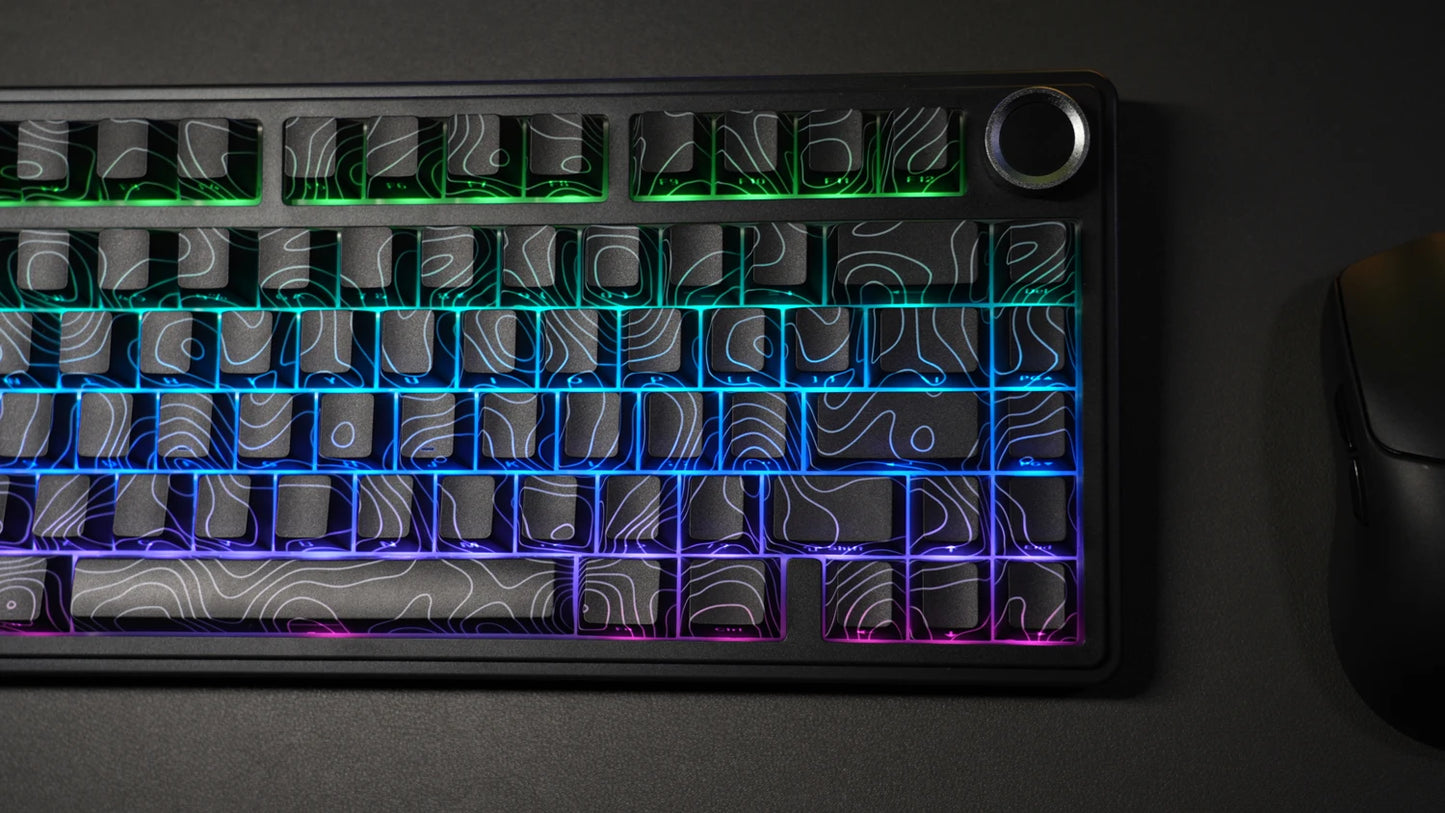 AULA F75Pro Wireless Gaming Mechanical Keyboard 75% Customized RGB Layout Gasket Mounted Side-engraving PBT Keycaps