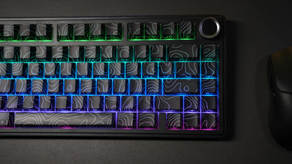 AULA F75Pro Wireless Gaming Mechanical Keyboard 75% Customized RGB Layout Gasket Mounted Side-engraving PBT Keycaps