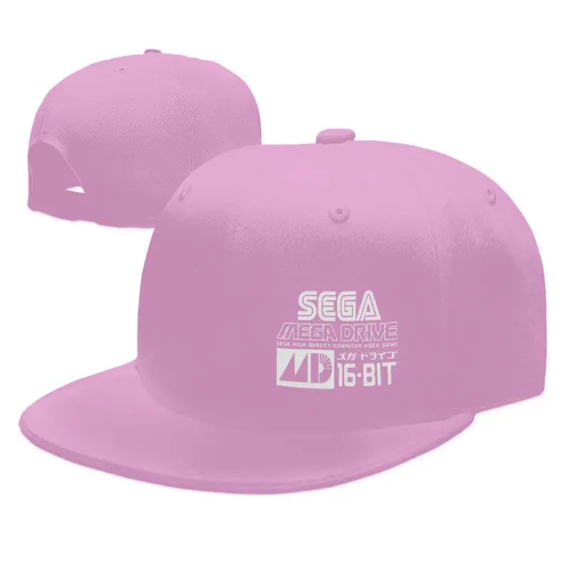 Sega Mega Drive Japanese Vinyl Baseball Cap Men Hip Hop Flat Bill Caps Unisex Adjustable Snapback Skull Hats Skateboard Hat